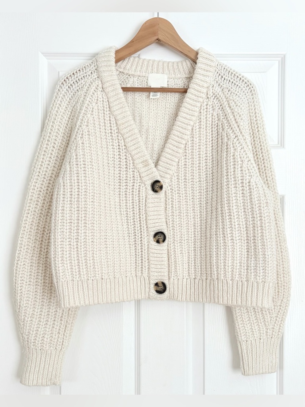 H&M Chunky Knit Cardigan Size L